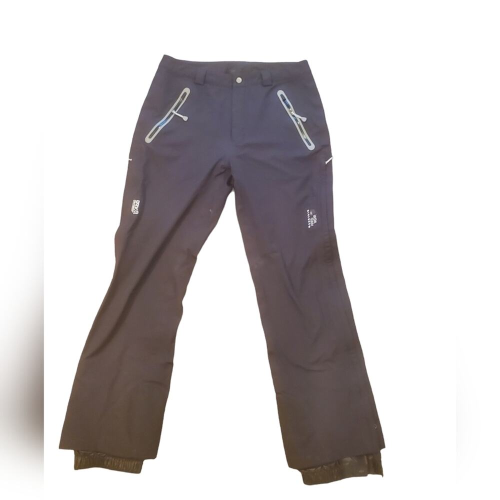 Mountain Hardwear Dry.Q Elite Women’s Ski Snow Pants Size M Navy – 1" Cuff Tear